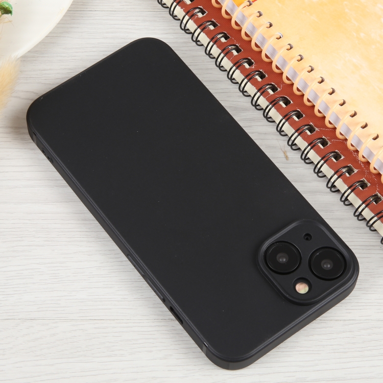 For iPhone 14 Plus Frosted Solid Color TPU Phone Case(Black) - Image 4