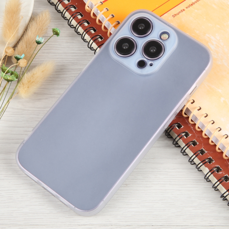 For iPhone 14 Pro Frosted Solid Color TPU Phone Case(Translucent) - Image 2