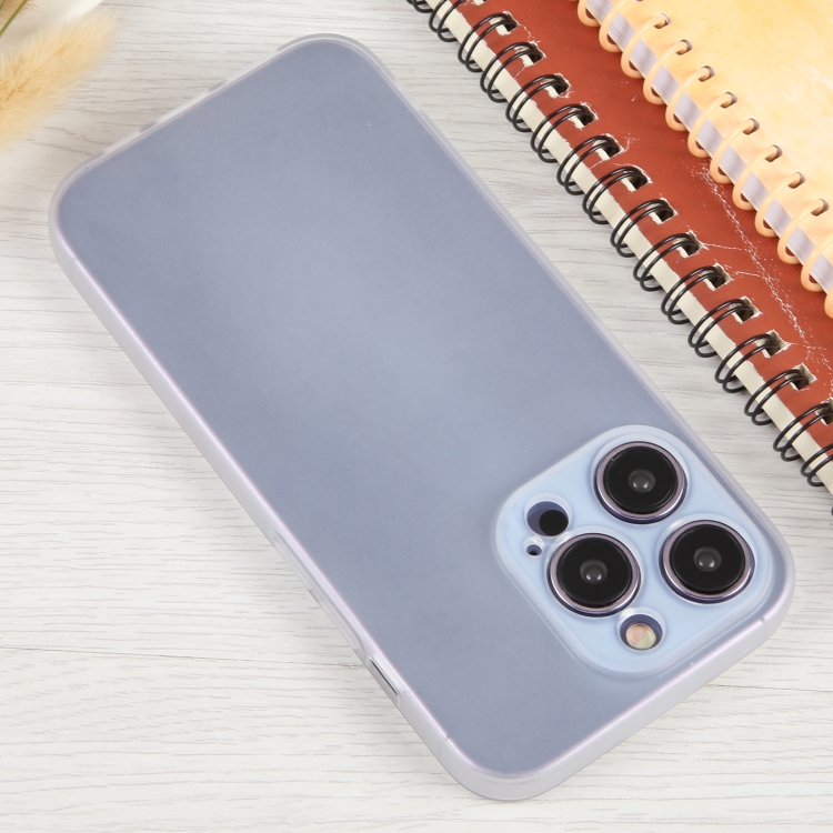 For iPhone 14 Pro Frosted Solid Color TPU Phone Case(Translucent) - Image 4