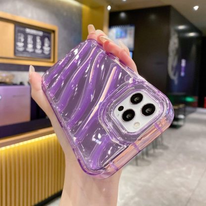 For iPhone 13 Pro Laser Sequin Waves TPU Phone Case(Purple) - Image 4