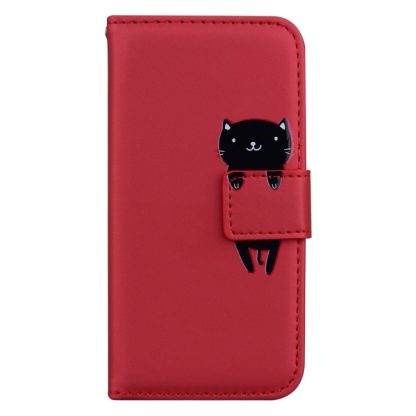 For iPhone 13 Pro Max Cartoon Buckle Horizontal Flip Leather Phone Case(Red) - Image 2