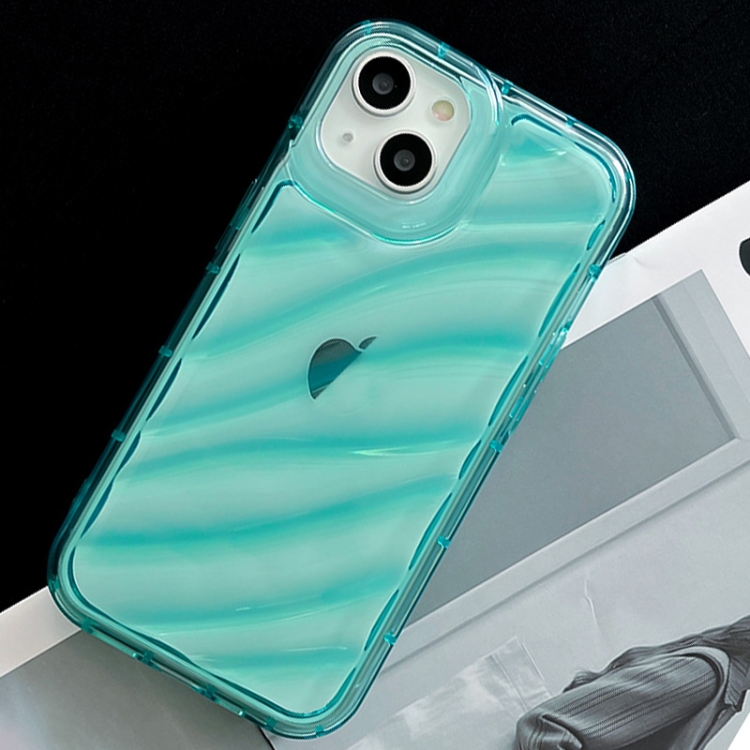 For iPhone 14 Pro Waves TPU Phone Case(Blue) - Image 2