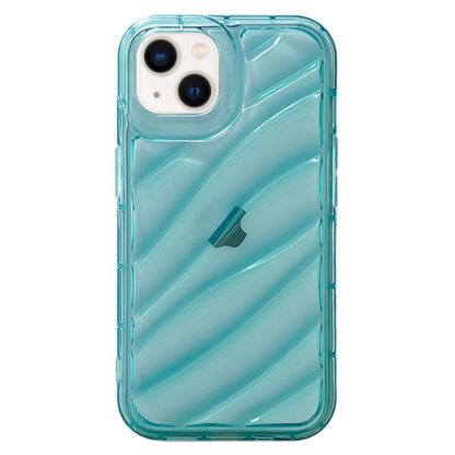 For iPhone 13 Waves TPU Phone Case(Blue)