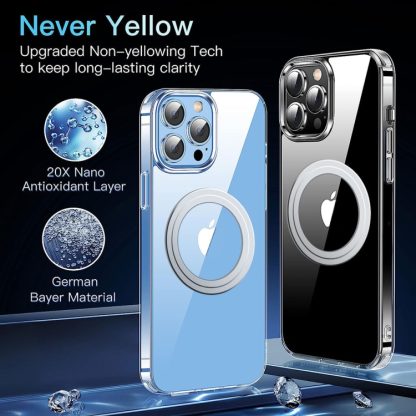 For iPhone 14 Pro LK Crystal Clear MagSafe Magnetic Phone Case(Transparent) - Image 2