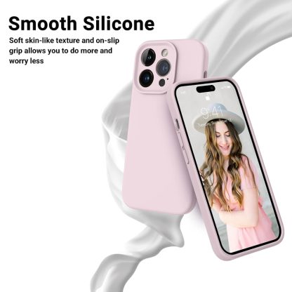 For iPhone 14 Pro Max LK MagSafe Magnetic Silicone Phone Case(Pink) - Image 3