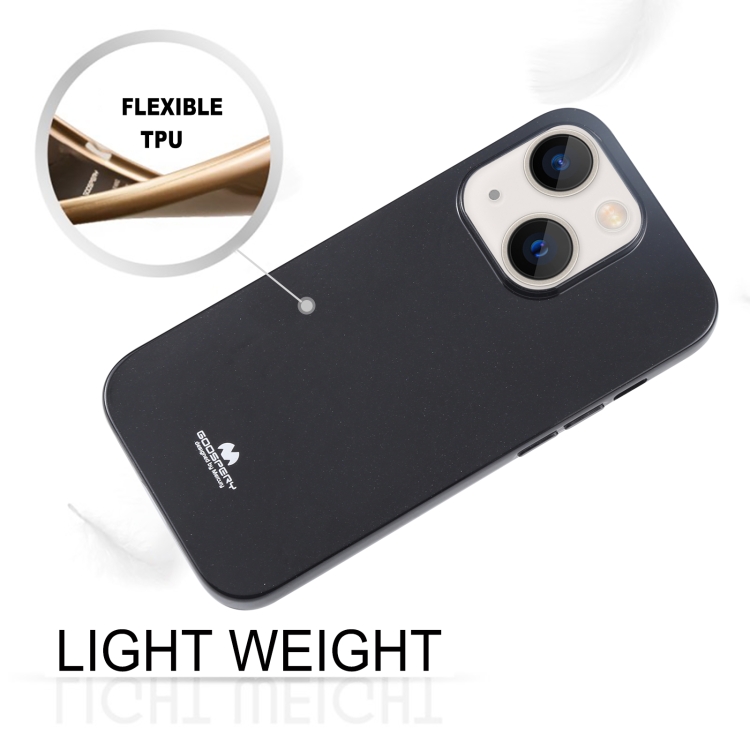 For iPhone 15 GOOSPERY PEARL JELLY Shockproof TPU Phone Case(Black) - Image 3