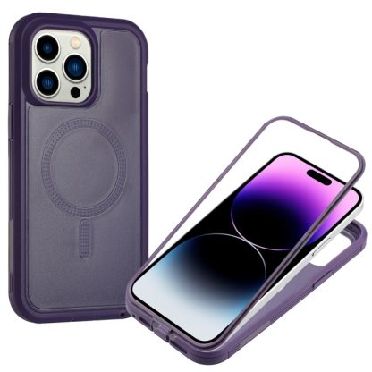 For iPhone 13 Pro Max Defender Series XT MagSafe Magnetic PC + TPU Shockproof Phone Case(Dark Purple) - Image 3