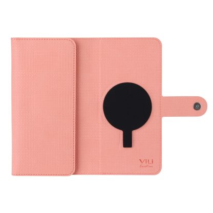 For iPhone 14 Pro Max ViLi GHB Series MagSafe Magnetic Zipper Leather Phone Case(Pink) - Image 3