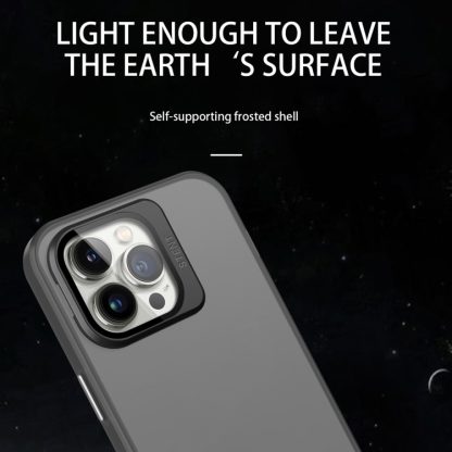 For iPhone 13 Pro Skin Feel Lens Holder Translucent Phone Case(White) - Image 4