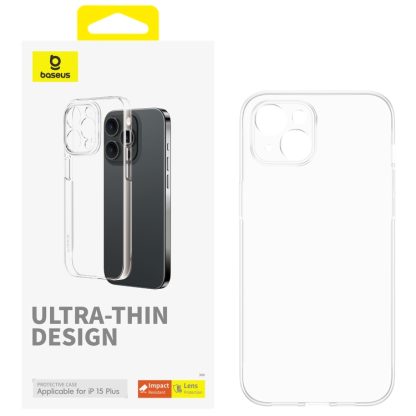 For iPhone 15 Plus Baseus Lucent Series Ultra-thin Phone case(Transparent) - Image 2