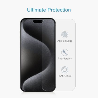 For iPhone 15 Plus / 15 Pro Max 10pcs 0.26mm 9H 2.5D Tempered Glass Film - Image 4