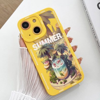 For iPhone 15 Liquid Angel Eyes Dopamine TPU Phone Case(Mojito)