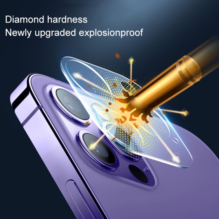 For iPhone 15 Pro / 15 Pro Max 50pcs Tempered Glass Back Camera Film - Image 4