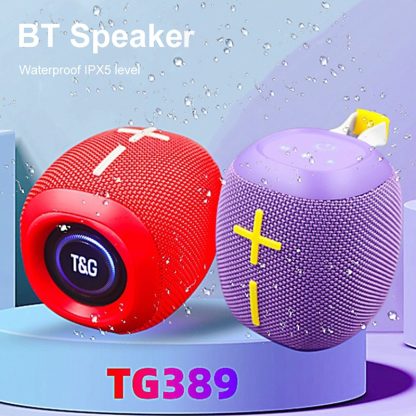 T&G TG-389 Portable Outdoor IPX5 Waterproof Wireless Bluetooth Speaker(Black) - Image 2