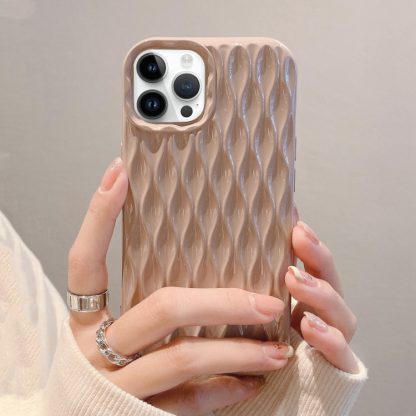 For iPhone 13 Pro Water Ripple Texture TPU Phone Case(Pink)