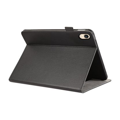 For iPad 10.2 2021 / 2020 Litchi Texture Leather Sucker Tablet Case(Black) - Image 4