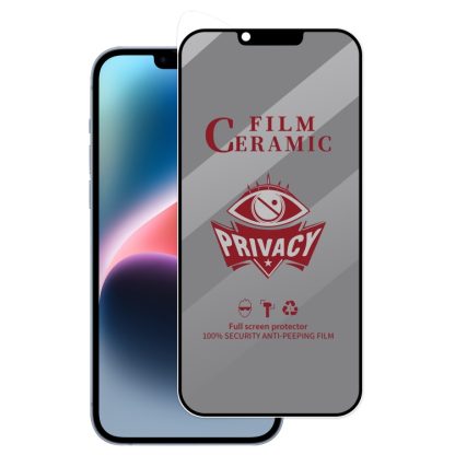 For iPhone 13 Pro Max / 14 Plus Full Coverage HD Privacy Ceramic Film