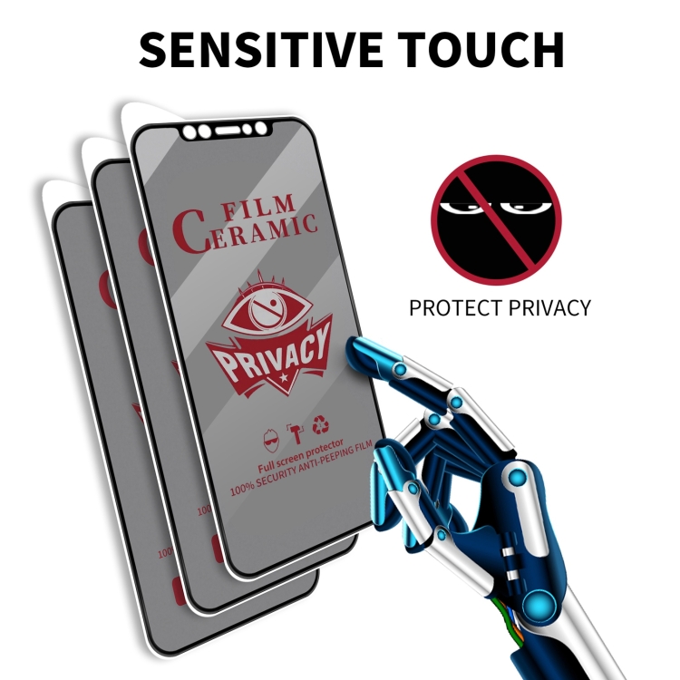 For iPhone 15 Plus 25pcs Full Coverage HD Privacy Ceramic Film - Image 3