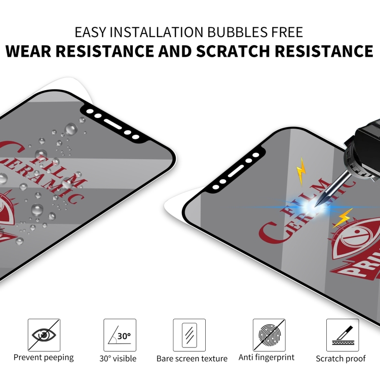 For iPhone 15 Plus 25pcs Full Coverage HD Privacy Ceramic Film - Image 4