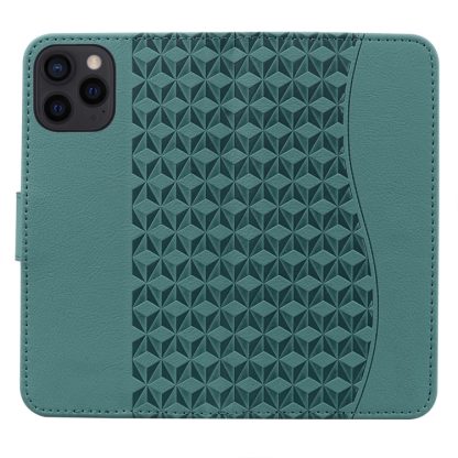 For iPhone 14 Pro Max Business Diamond Buckle Leather Phone Case with Lanyard(Green) - Image 3