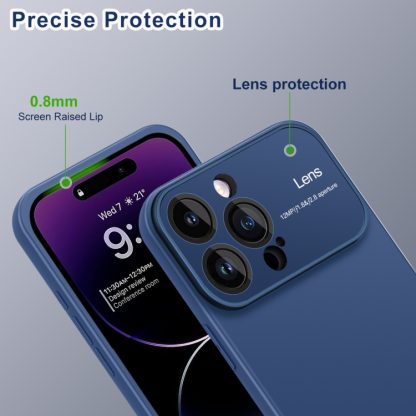 For iPhone 13 Laminated Large Window TPU Phone Case(Blue) - Image 3