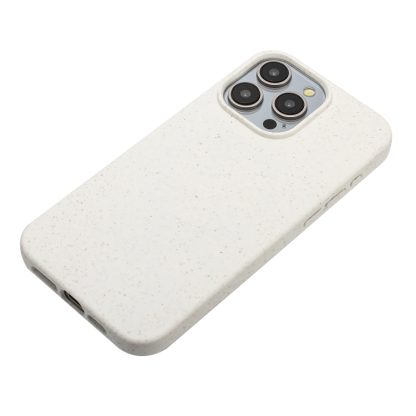 For iPhone 12 Pro Max Wheat MagSafe Magnetic Straw Material + TPU Phone Case(White) - Image 2