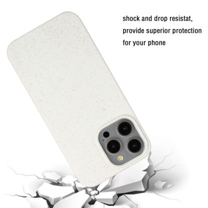 For iPhone 12 Pro Max Wheat MagSafe Magnetic Straw Material + TPU Phone Case(White) - Image 4