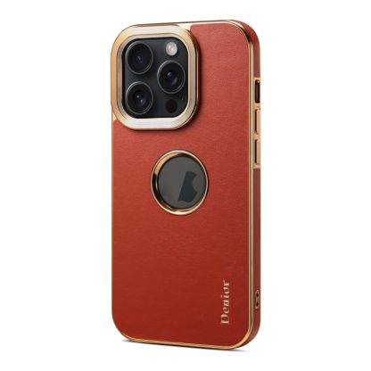 For iPhone 13 Pro Denior Fragrant Calf Texture Electroplating Phone Case(Maroon Red) - Image 2