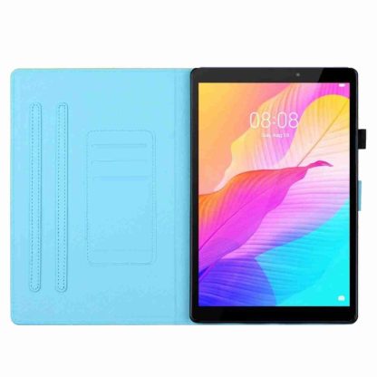 For iPad 10th Gen 10.9 2022 Marble Pattern Stitching Smart Leather Tablet Case(Gold Blue) - Image 4