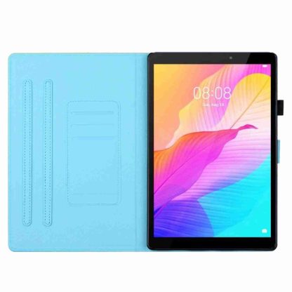 For iPad 10th Gen 10.9 2022 Painted Pattern Stitching Smart Leather Tablet Case(Waves) - Image 4