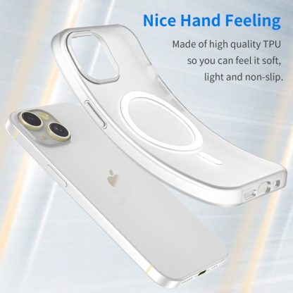 For iPhone 14 MagSafe Frosted Translucent TPU + PC Full Coverage Phone Case(White) - Image 3