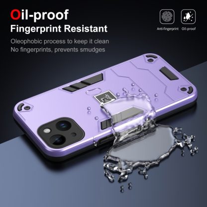 For iPhone 14 2 in 1 Shockproof Phone Case(Purple) - Image 4