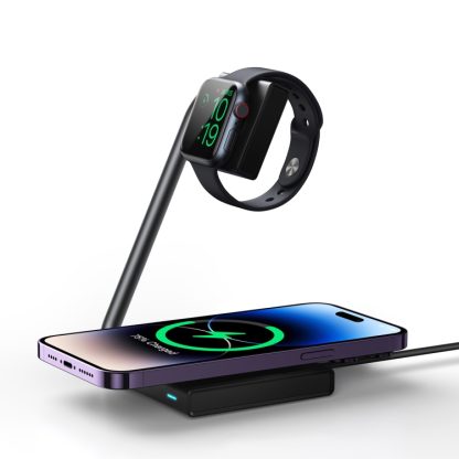 JOYROOM JR-WQN05 15W 2 in 1 Foldable Magnetic Wireless Charger(Black)