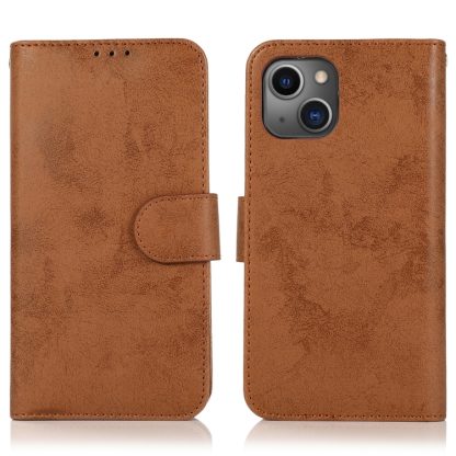 For iPhone 15 2 in 1 Detachable Phone Leather Case(Brown) - Image 2