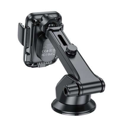 hoco HW11 Jenny Three-axis Linkage Wireless Fast Charging Car Center Console Holder(Black) - Image 4