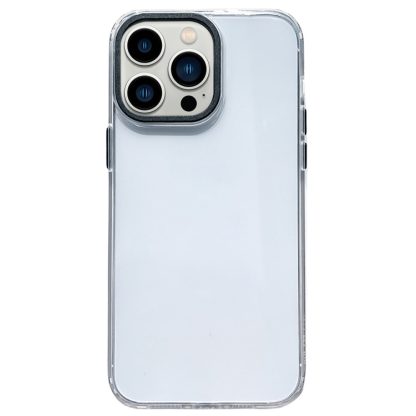 For iPhone 13 Pro Max 2 in 1 Acrylic Transparent Shockproof Phone Case(Transparent)