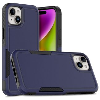 For iPhone 15 Plus 2 in 1 PC + TPU Phone Case(Dark Blue)