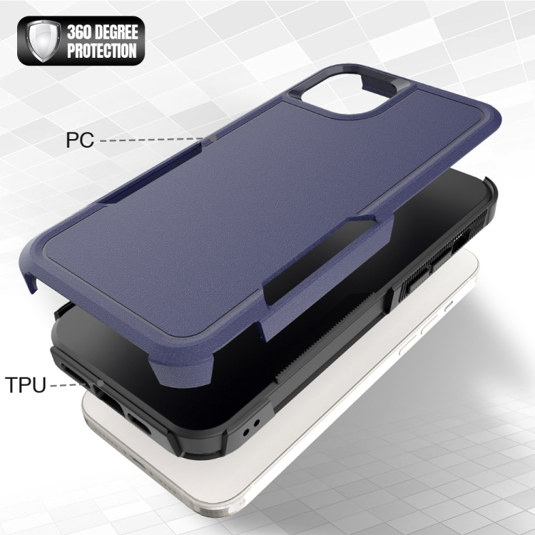 For iPhone 15 Plus 2 in 1 PC + TPU Phone Case(Dark Blue) - Image 4