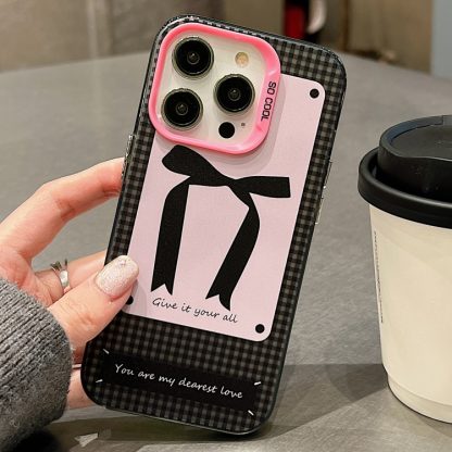 For iPhone 14 Sweet Cool Bow PC Phone Case(Bow Tie) - Image 2