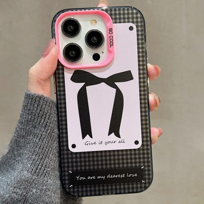 For iPhone 14 Sweet Cool Bow PC Phone Case(Bow Tie) - Image 3