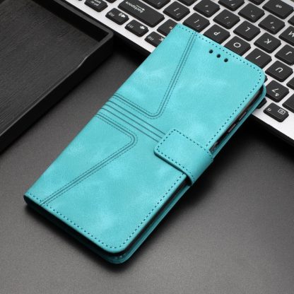 For iPhone 13 Pro Triangle Solid Color Leather Phone Case(Green) - Image 2