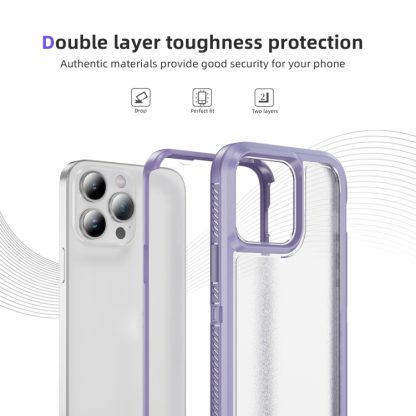 For iPhone 14 Pro Max Guard Life Waterproof Frosted Phone Case(Light Purple) - Image 3