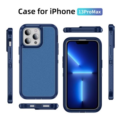 For iPhone 13 Pro Max Guard Life Waterproof Frosted Phone Case(Royal Blue) - Image 2