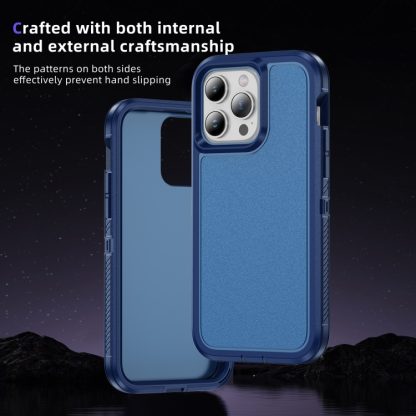 For iPhone 13 Pro Max Guard Life Waterproof Frosted Phone Case(Royal Blue) - Image 4