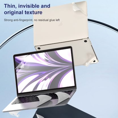 For MacBook Air 13.3 inch 2020 ZGA 5 in 1 Laptop All-round Protective Film(Silver) - Image 2