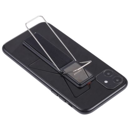 cmzwt CPS-030 Adjustable Folding Magnetic Mobile Phone Holder Bracket with Grip (Black) - Image 3