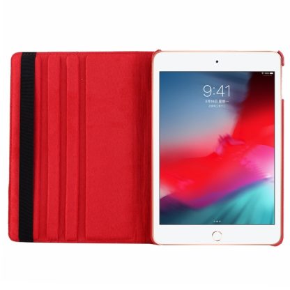 Litchi Texture Horizontal Flip 360 Degrees Rotation Leather Case for iPad Mini 2019, with Holder & Sleep / Wake-up Function (Red) - Image 4