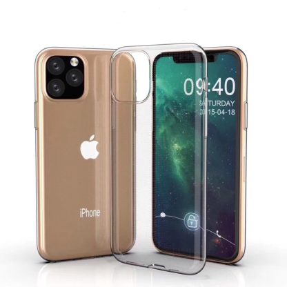 0.75mm Ultra-thin Shockproof TPU Protective Case for iPhone 11(Transparent)