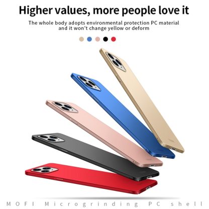 For iPhone 13 Pro MOFI Frosted PC Ultra-thin Hard Case(Gold) - Image 2