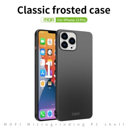 For iPhone 13 Pro MOFI Frosted PC Ultra-thin Hard Case(Gold) - Image 3